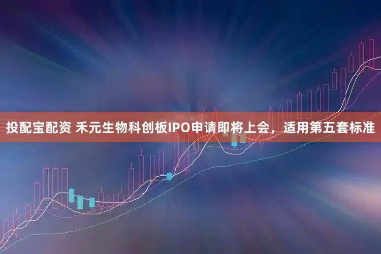 投配宝配资 禾元生物科创板IPO申请即将上会，适用第五套标准