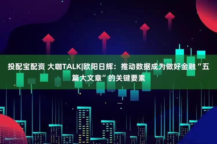 投配宝配资 大咖TALK|欧阳日辉：推动数据成为做好金融“五篇大文章”的关键要素