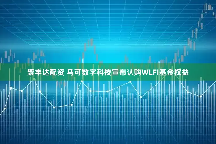 聚丰达配资 马可数字科技宣布认购WLFI基金权益